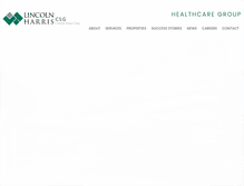 Tablet Screenshot of lincolnharrishealthcare.com
